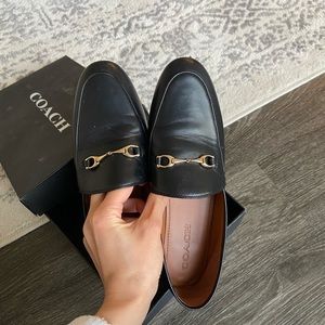Coach leather haley loafer